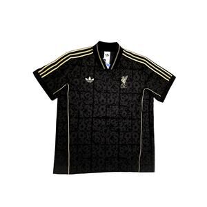 Adidas Liverpool FC Black Gold Floral Soccer Jersey Shirt Men’s Large